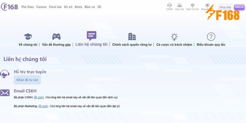 Liên lạc nhà cái trên website chính thức hoặc trụ sở